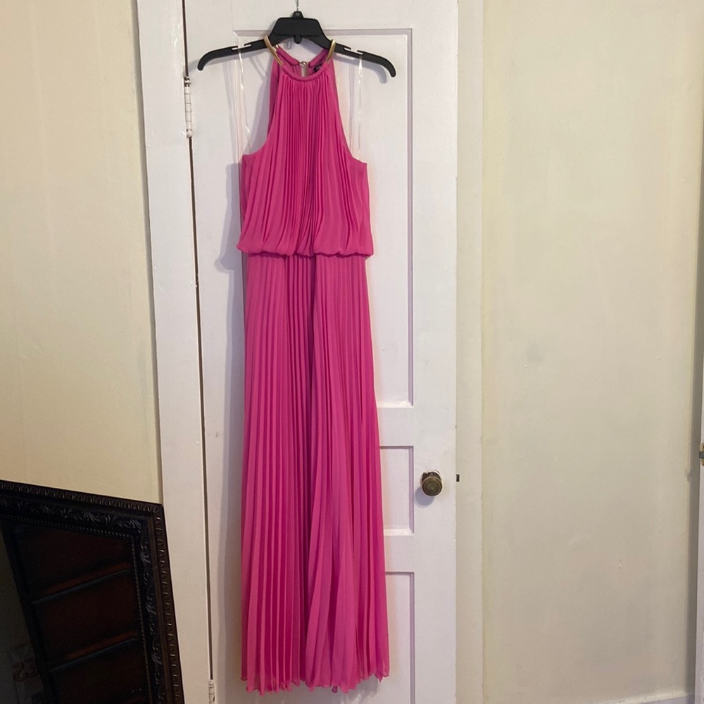 MSK Pink Pleated Dress